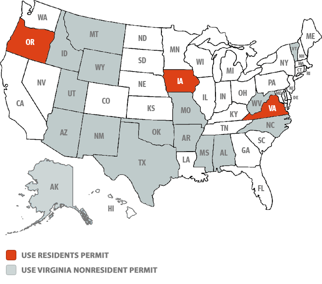 Map of the United States